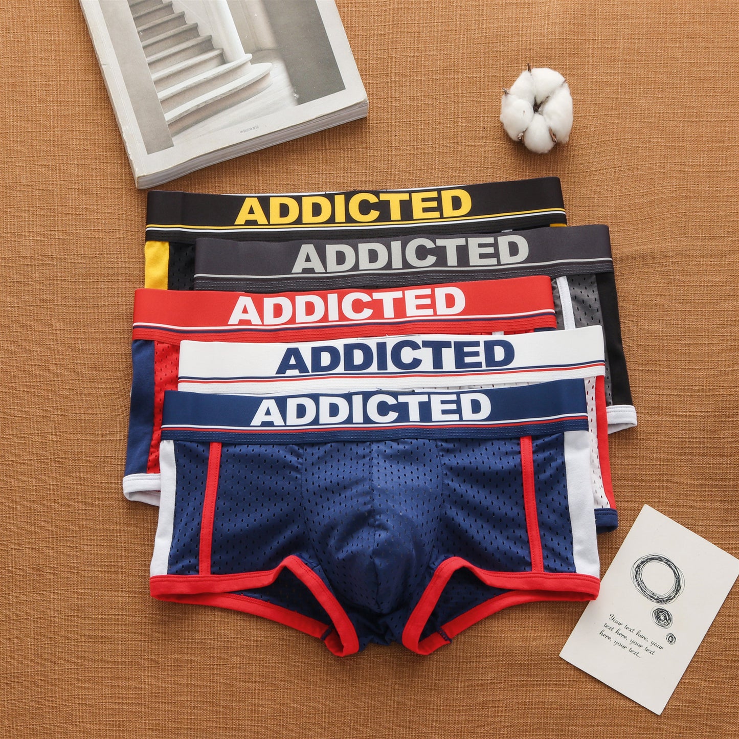 Soft and Breathable Men's Elastic Boxer Shorts