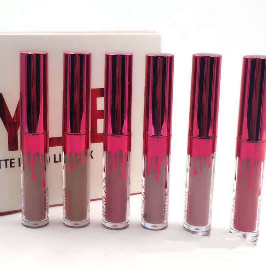 Gold 6 Lip Colors Kelly Kim Birthday Edition Set