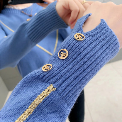 Women's Loose Knit Sweater for Fall/Winter Fashion