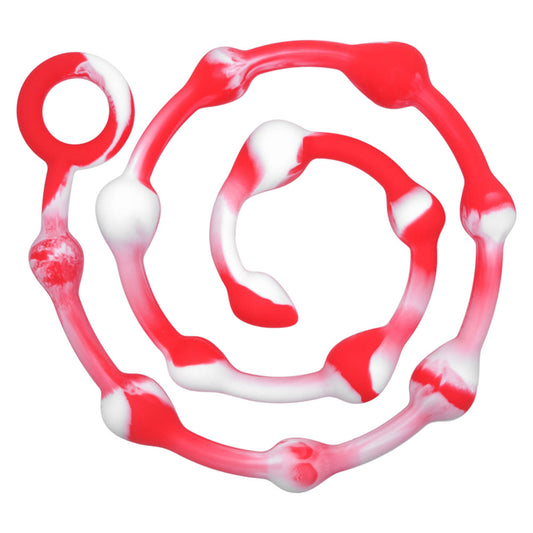 Silicone G-Spot Anal Plug with Beads for Women