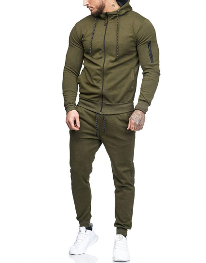 Men's Striped Sports Pants for Fitness and Running