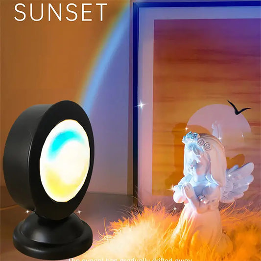 USB Sunset Rainbow Projector LED Night Light Decor