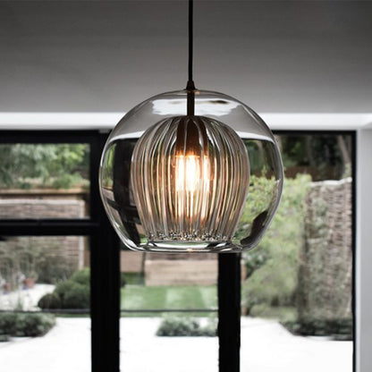 Modern Minimalist Glass Pendant Light for Home Use