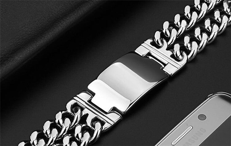 Classic Men's Titanium Steel Cross Bracelet (Wholesale)