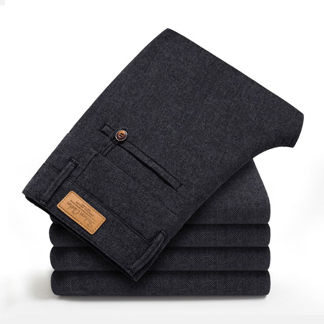 Slim Fit Stretch Casual Pants for Men in Trendy Style