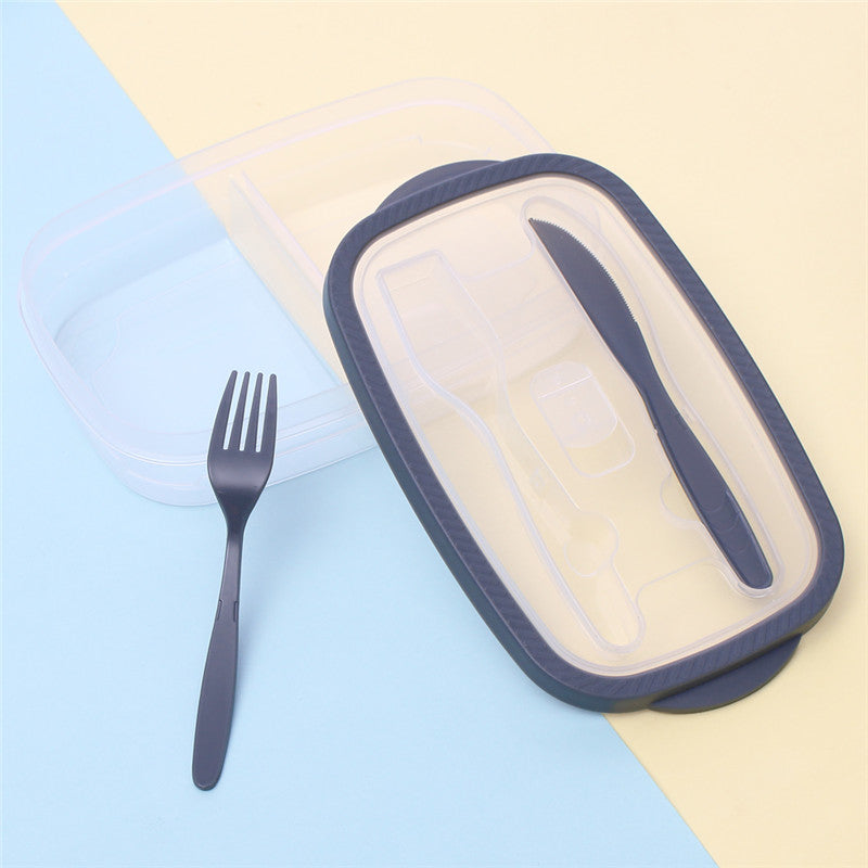 Rectangular Plastic Bento Box for Fruit Salad Storage