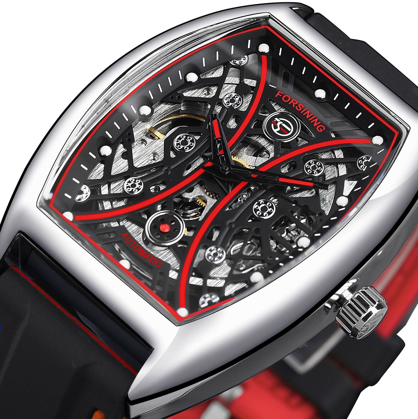 Men's Luminous Skeleton Face Automatic Mechanical Watch