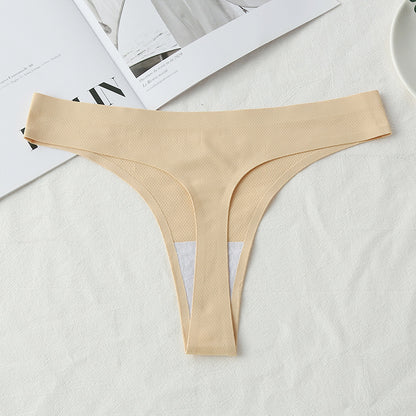 Ice Silk Women's T-Back Underwear - Comfortable & Breathable