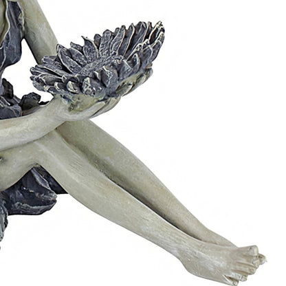 Sitting Fairy Statue - Resin Garden Landscape Ornament