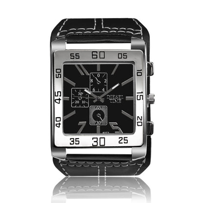 Casual Military Square Dial Watch for Men