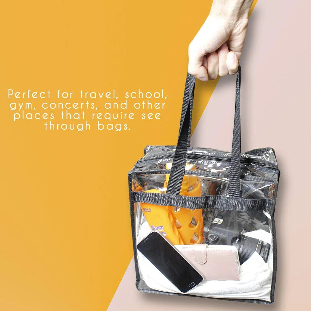 Clear Stadium Tote Bag – Transparent Shoulder Bag for Events