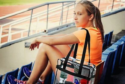 Clear Stadium Tote Bag – Transparent Shoulder Bag for Events