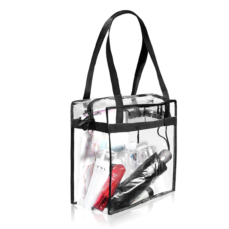 Clear Stadium Tote Bag – Transparent Shoulder Bag for Events