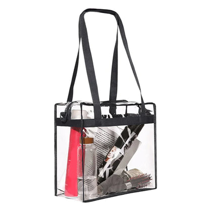 Clear Stadium Tote Bag – Transparent Shoulder Bag for Events