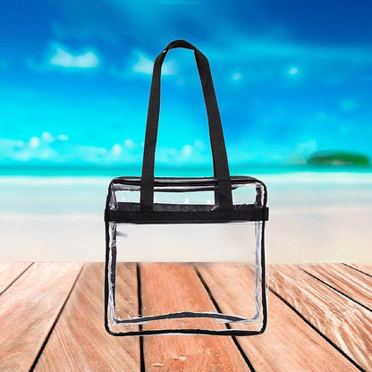 Clear Stadium Tote Bag – Transparent Shoulder Bag for Events